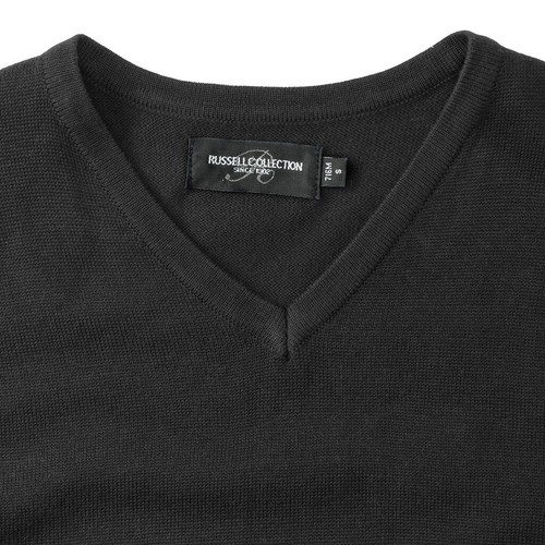 Adults` V-Neck Sleeveless Knitted Pullover thumbnail 4