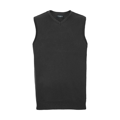 Adults` V-Neck Sleeveless Knitted Pullover thumbnail 9
