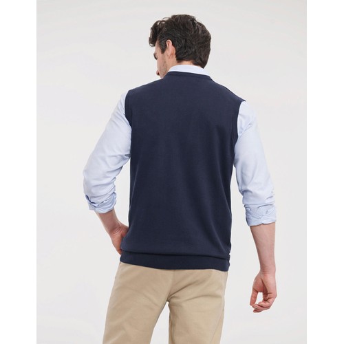 Adults` V-Neck Sleeveless Knitted Pullover thumbnail 8