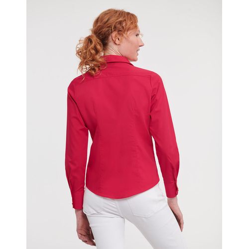 Ladies` LS Fitted Poplin Shirt - 4