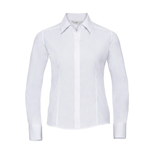 Ladies` LS Fitted Poplin Shirt - 12