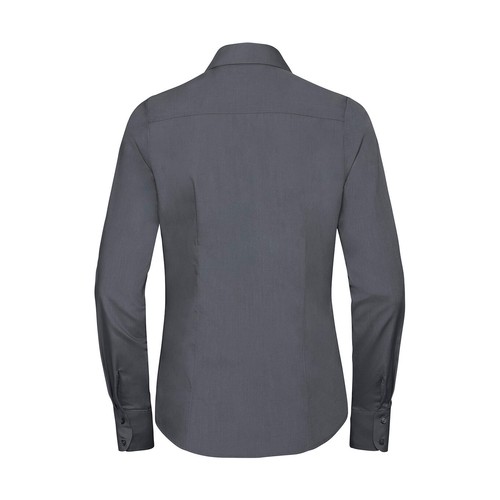 Ladies` LS Fitted Poplin Shirt thumbnail 10