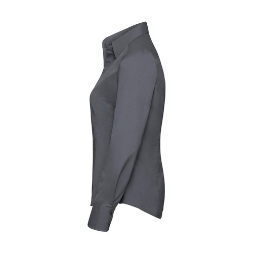 Ladies` LS Fitted Poplin Shirt thumbnail 9