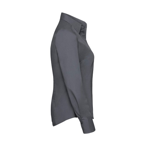 Ladies` LS Fitted Poplin Shirt thumbnail 11