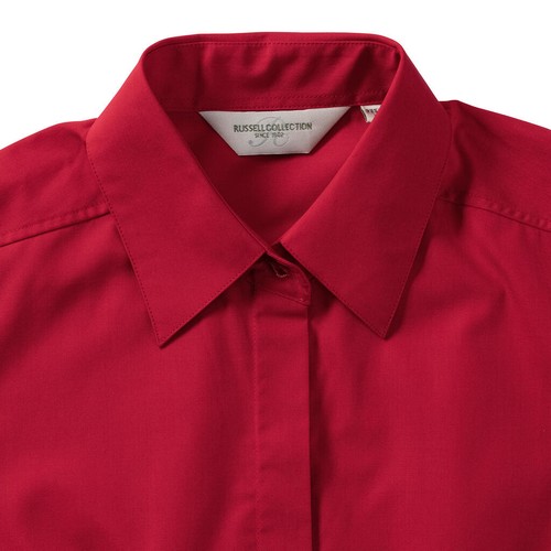 Ladies` Fitted Poplin Shirt - 8