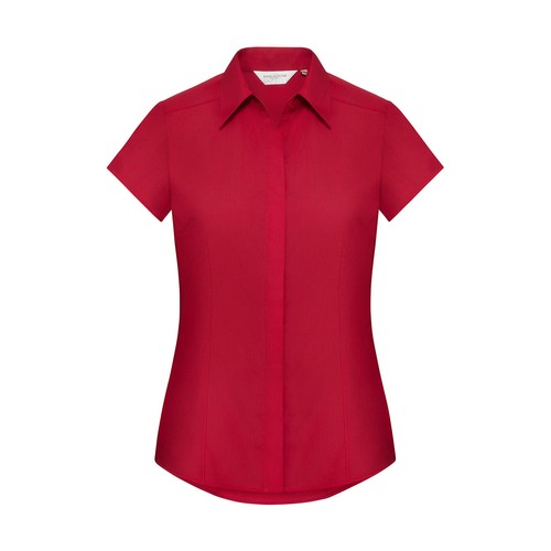 Ladies` Fitted Poplin Shirt - 1