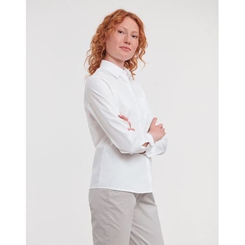 Ladies` Cotton Poplin Shirt LS - 2