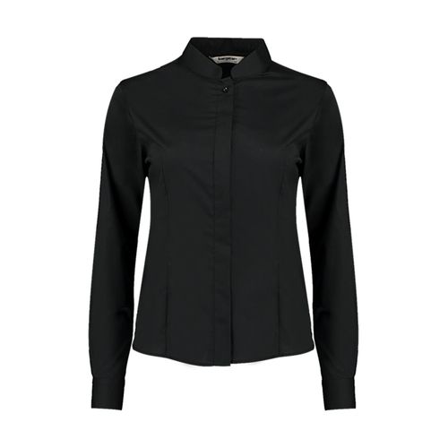 Women`s Tailored Fit Mandarin Collar Shirt - 6