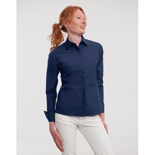 Ladies` LS Ultimate Stretch Shirt thumbnail 5