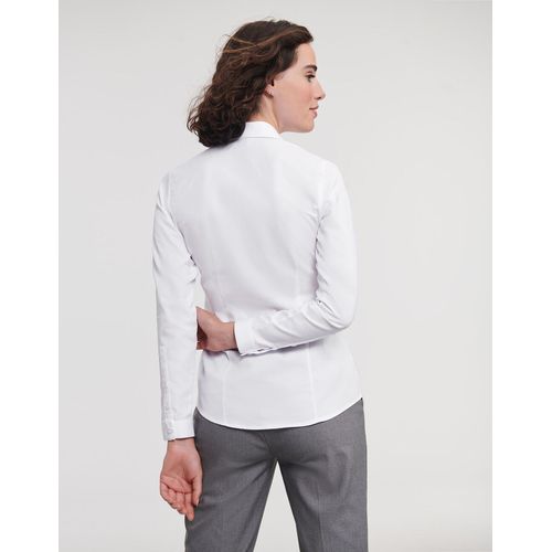 Ladies` LS Herringbone Shirt - 4