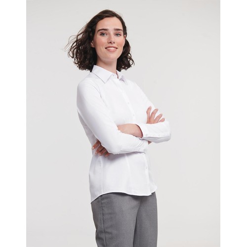 Ladies` LS Herringbone Shirt thumbnail 5