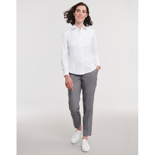 Ladies` LS Herringbone Shirt thumbnail 6