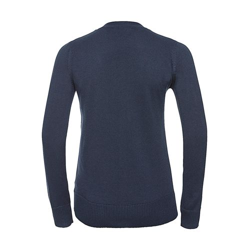 Ladies` V-Neck Knitted Cardigan - 7