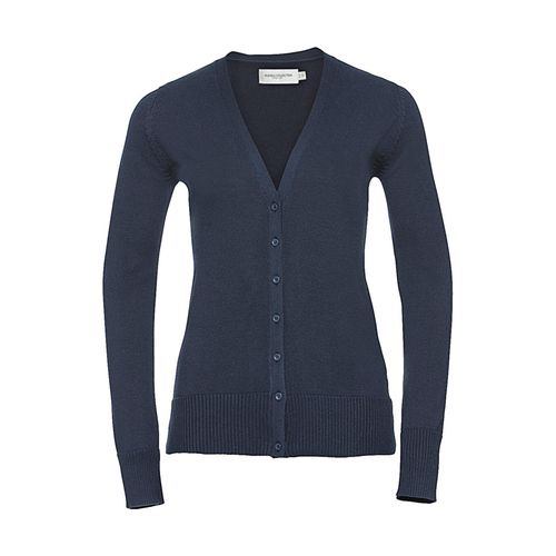 Ladies` V-Neck Knitted Cardigan - 5