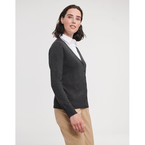 Ladies’ V-Neck Knitted Cardigan thumbnail 6