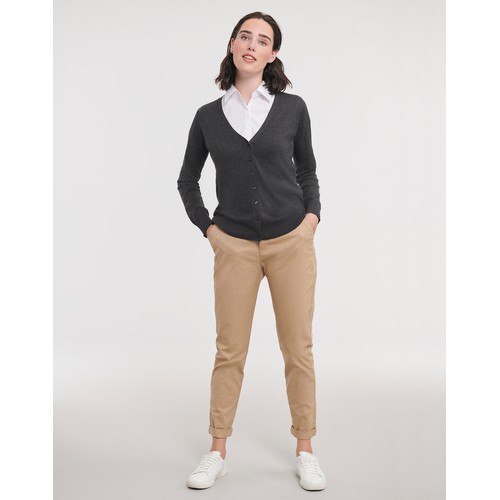 Ladies’ V-Neck Knitted Cardigan thumbnail 5