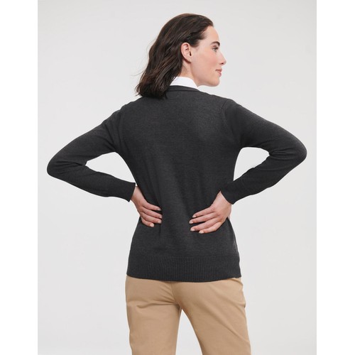 Ladies’ V-Neck Knitted Cardigan thumbnail 4