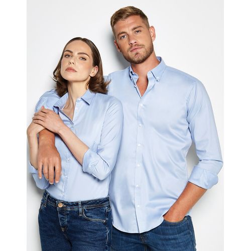 Women`s Tailored Fit Stretch Oxford Shirt LS - 4