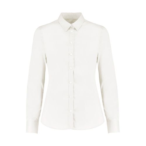 Women`s Tailored Fit Stretch Oxford Shirt LS - 7