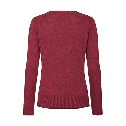 Ladies` Crew Neck Knitted Pullover - 4