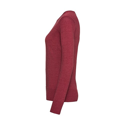 Ladies` Crew Neck Knitted Pullover - 3