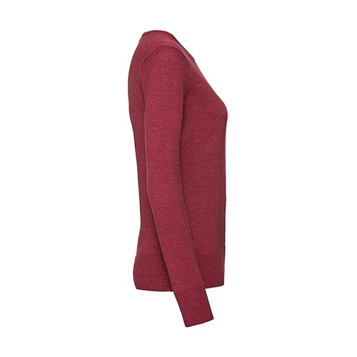 Ladies` Crew Neck Knitted Pullover - 5