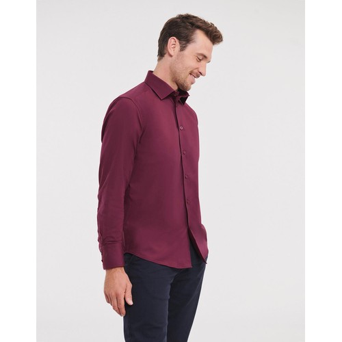 Fitted Long Sleeve Stretch Shirt thumbnail 5