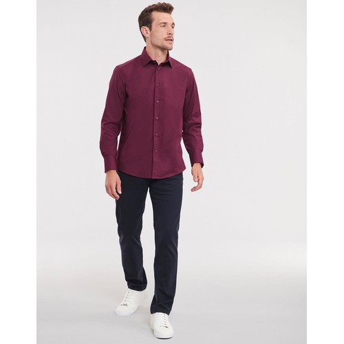 Fitted Long Sleeve Stretch Shirt thumbnail 6