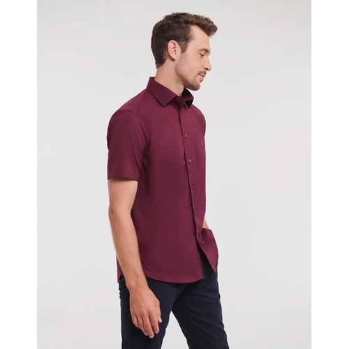 TFitted Short Sleeve Stretch Shirt thumbnail 5