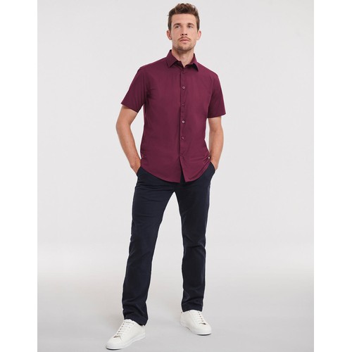 TFitted Short Sleeve Stretch Shirt thumbnail 6
