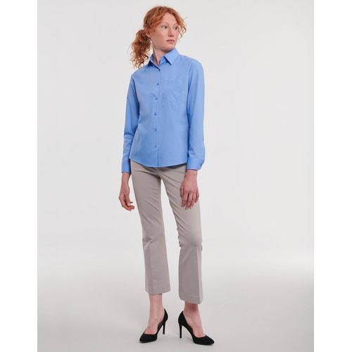 Ladies` LS Poplin Shirt - 3