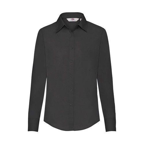Ladies Poplin Shirt LS - 2