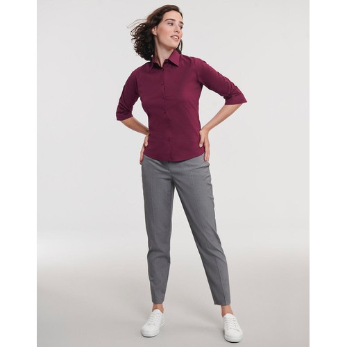 Fitted Blouse with 3/4 Sleeves thumbnail 6