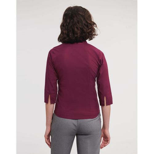 Ladies` 3/4 Sleeve Easy Care Fitted Shirt - 4