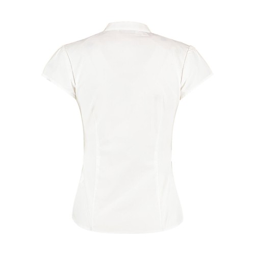 Women`s Tailored Fit Mandarin Collar Blouse SSL thumbnail 4