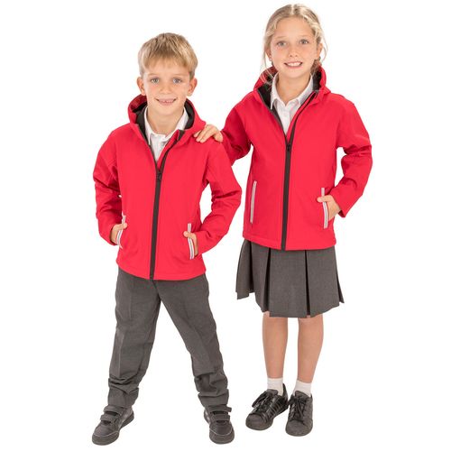 Kids TX Performance Hooded Softshell Jacket - 8