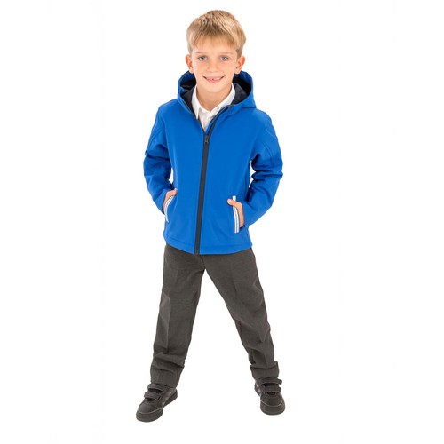 Kids TX Performance Hooded Softshell Jacket thumbnail 7