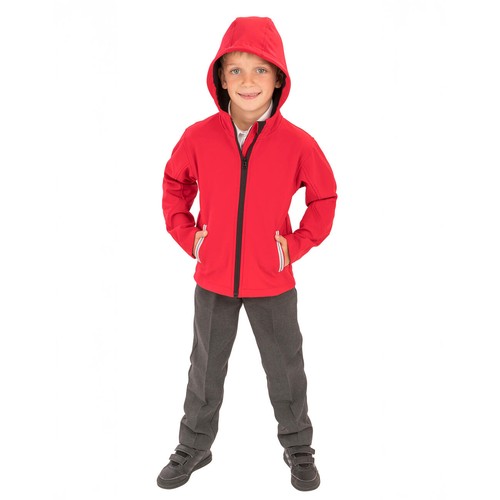 Kids TX Performance Hooded Softshell Jacket thumbnail 8