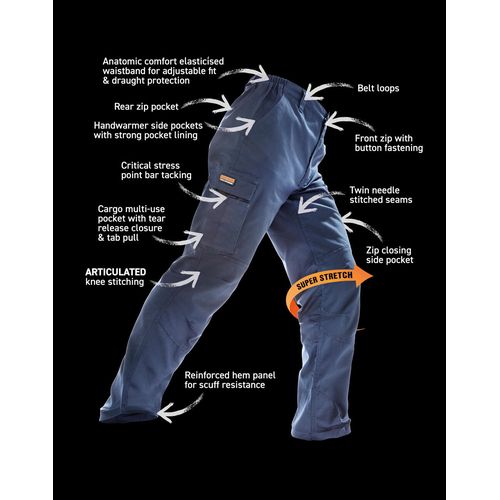 Work-Guard Stretch Trousers Reg - 5