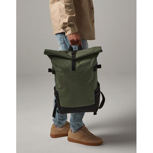 Block Roll-Top Backpack - 2