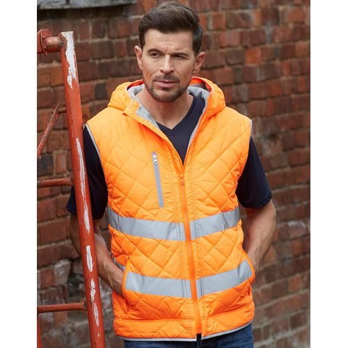 Fluo Kensington Hooded Gilet - 2