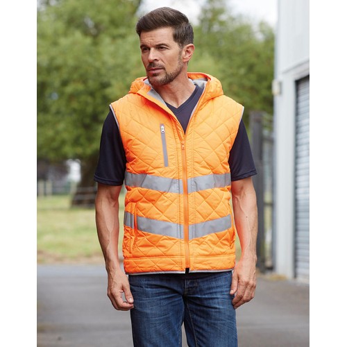 Fluo Kensington Hooded Gilet - 1