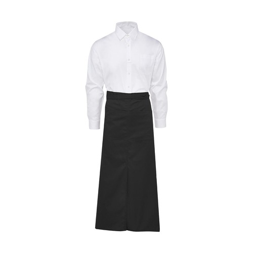BERLIN Long Bistro Apron with Vent and Pocket - 1