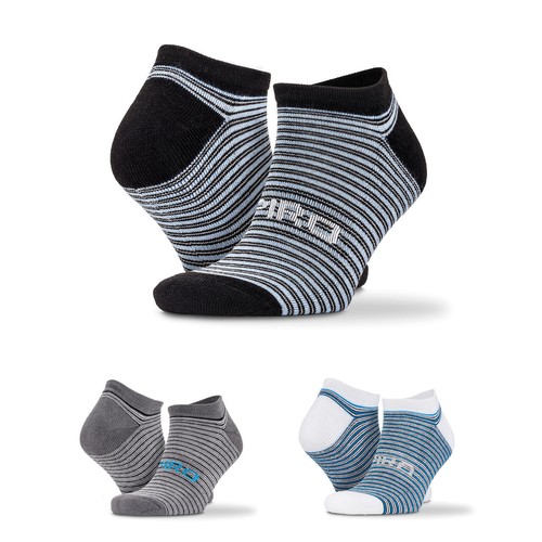 3-Pack Mixed Stripe Sneaker Socks thumbnail 4