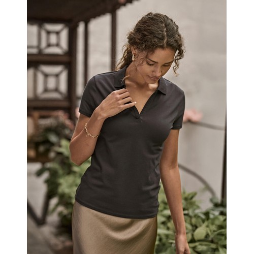 Women`s Luxury Stretch V Polo - 1