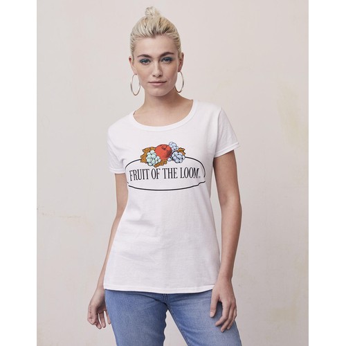 Ladies Vintage T Large Logo Print - 1