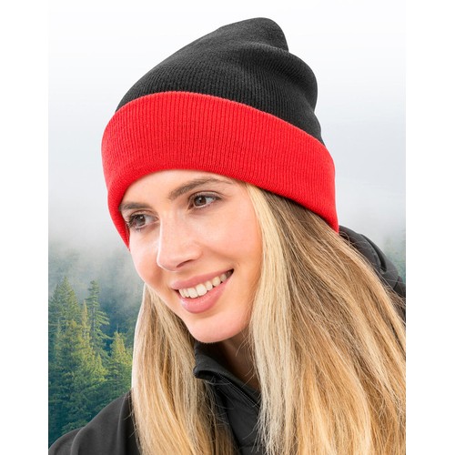 Recycled Black Compass Beanie thumbnail 5