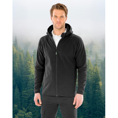 Hooded Recycled Microfleece Jacket, Result, SquareNuts - Mataro Advice srl