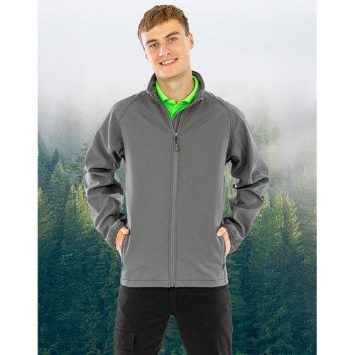 Men`s Recycled 2-Layer Printable Softshell Jacket - 1