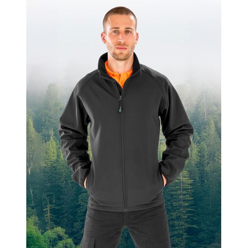 Men`s Recycled 2-Layer Printable Softshell Jacket - 3